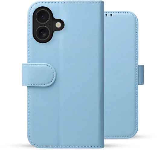 Rosso Element Modern Apple iPhone 17 Hoesje Book Case Wallet Licht Blauw afbeelding 2
