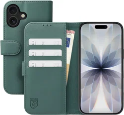 Rosso Element Modern Apple iPhone 17 Hoesje Book Case Wallet Licht Groen afbeelding