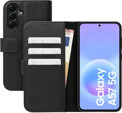 Rosso Element Modern Samsung Galaxy A57 Hoesje Book Case Wallet Zwart afbeelding