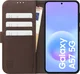 Rosso Element Modern Samsung Galaxy A57 Hoesje Book Case Wallet Bruin afbeelding 3