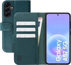 Rosso Element Modern Samsung Galaxy A57 Hoesje Book Case Wallet Groen afbeelding
