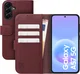 Rosso Element Modern Samsung Galaxy A57 Hoesje Book Case Wallet Burgundy