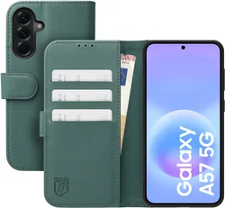 Rosso Element Modern Samsung Galaxy A57 Hoesje Book Case Wallet Licht Groen afbeelding