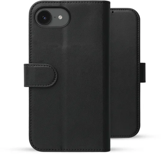Rosso Element Modern Apple iPhone 17e / 16e Hoesje Book Case Wallet Zwart afbeelding 2