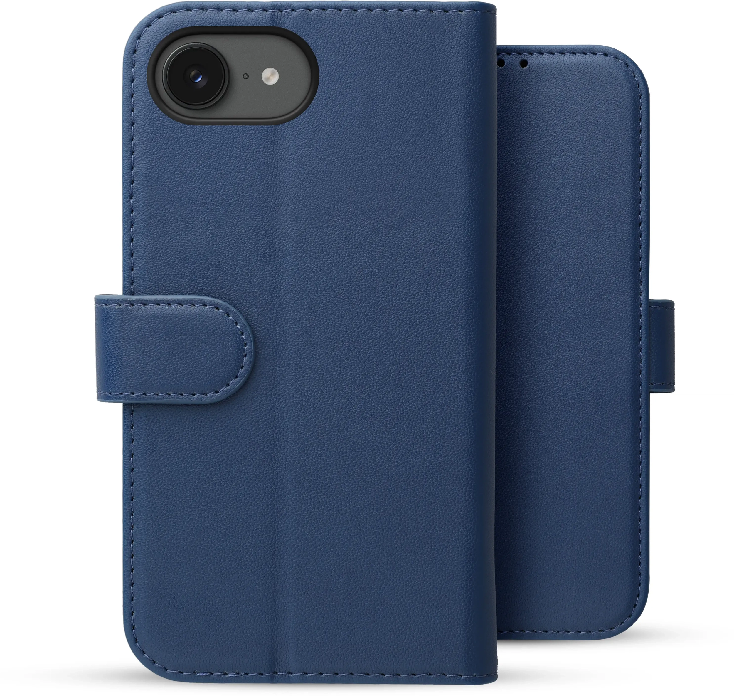 Rosso Element Modern Apple iPhone 17e / 16e Hoesje Book Case Wallet Blauw afbeelding 2