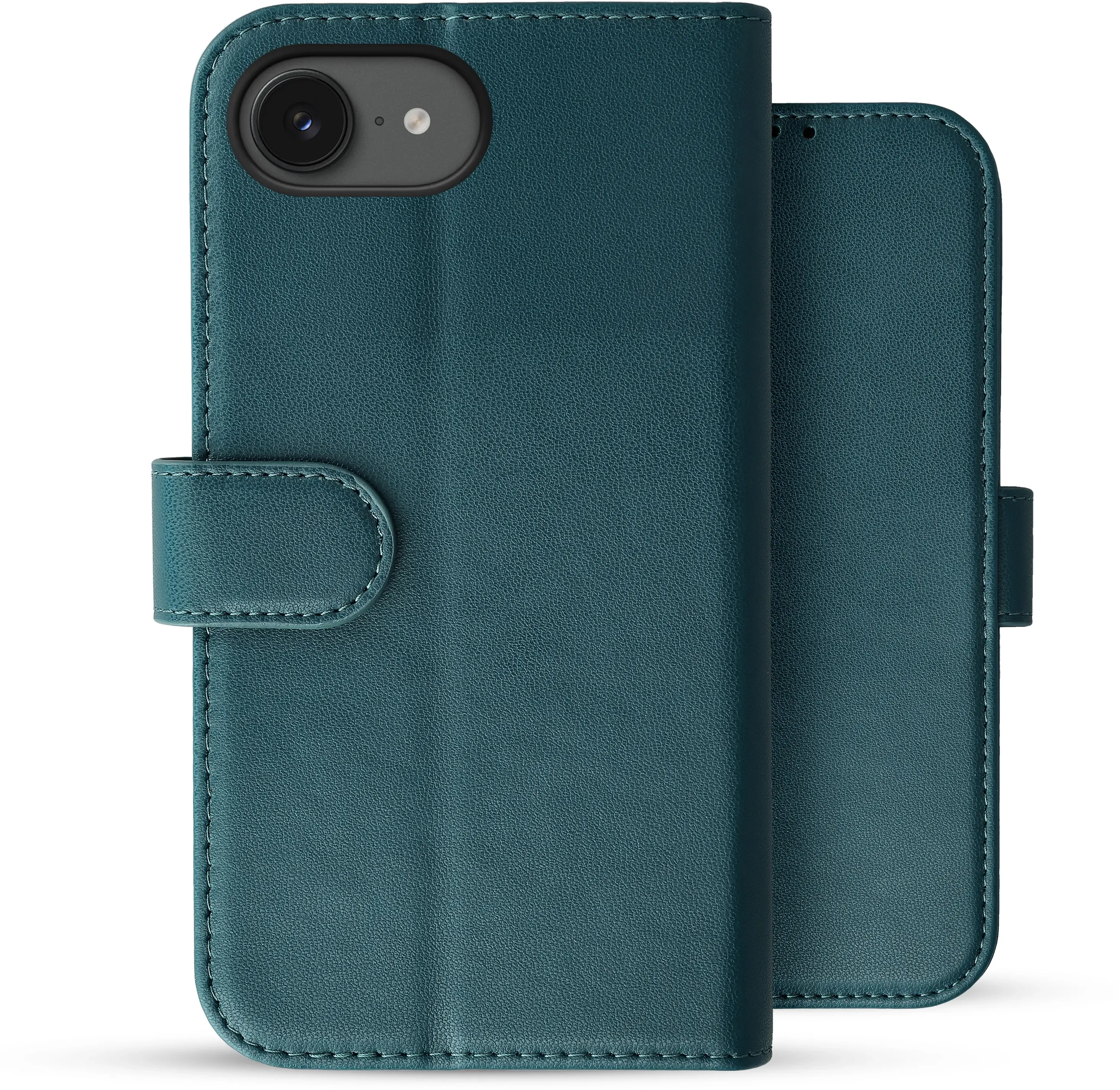 Rosso Element Modern Apple iPhone 17e / 16e Hoesje Book Case Wallet Groen afbeelding 2