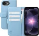 Rosso Element Modern Apple iPhone 17e / 16e Hoesje Book Case Wallet Licht Blauw