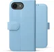 Rosso Element Modern Apple iPhone 17e / 16e Hoesje Book Case Wallet Licht Blauw afbeelding 2