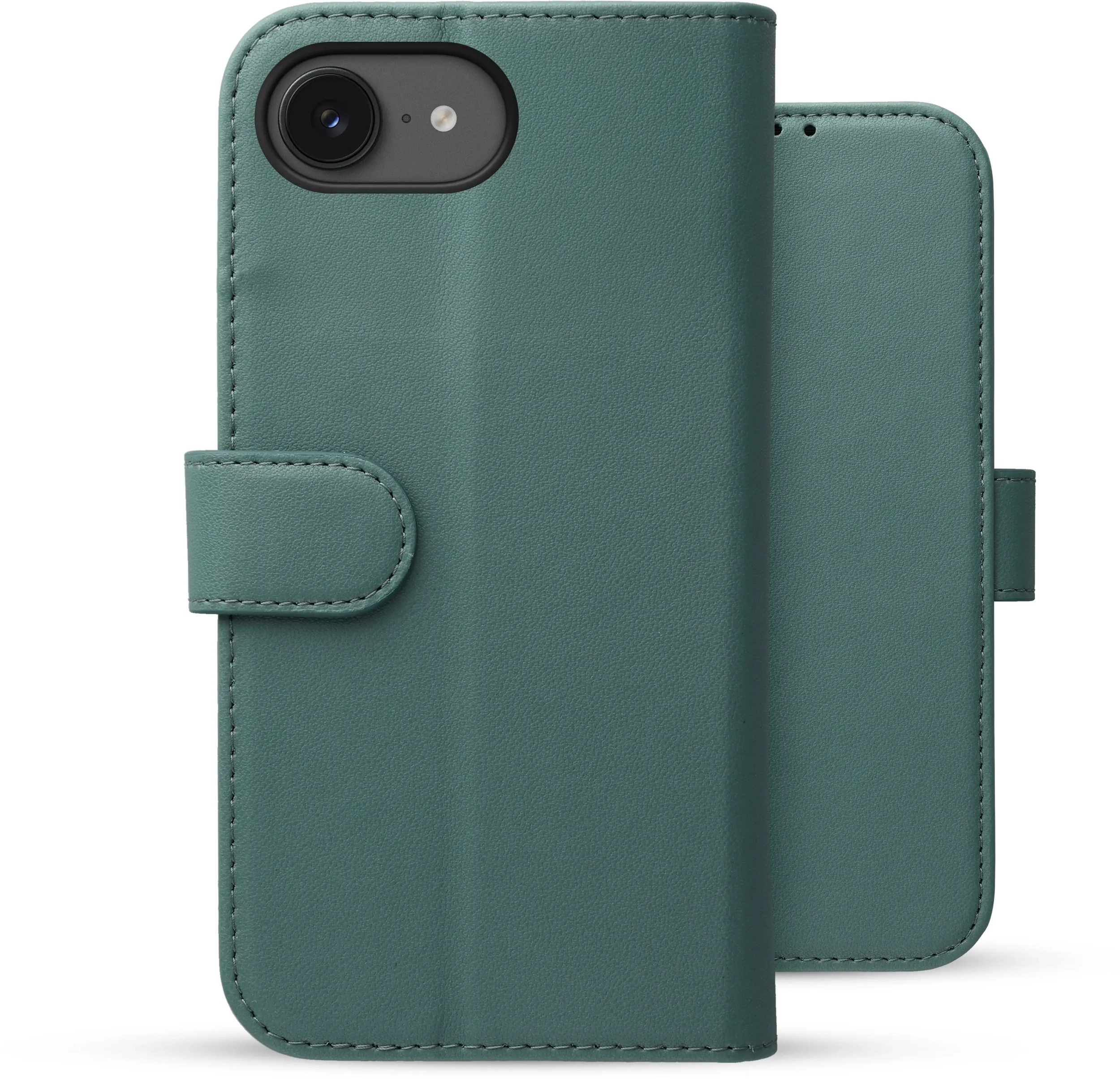 Rosso Element Modern Apple iPhone 17e / 16e Hoesje Book Case Wallet Licht Groen afbeelding 2