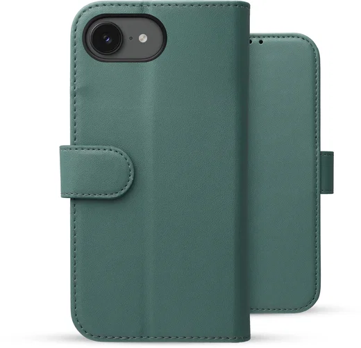 Rosso Element Modern Apple iPhone 17e / 16e Hoesje Book Case Wallet Licht Groen afbeelding 2