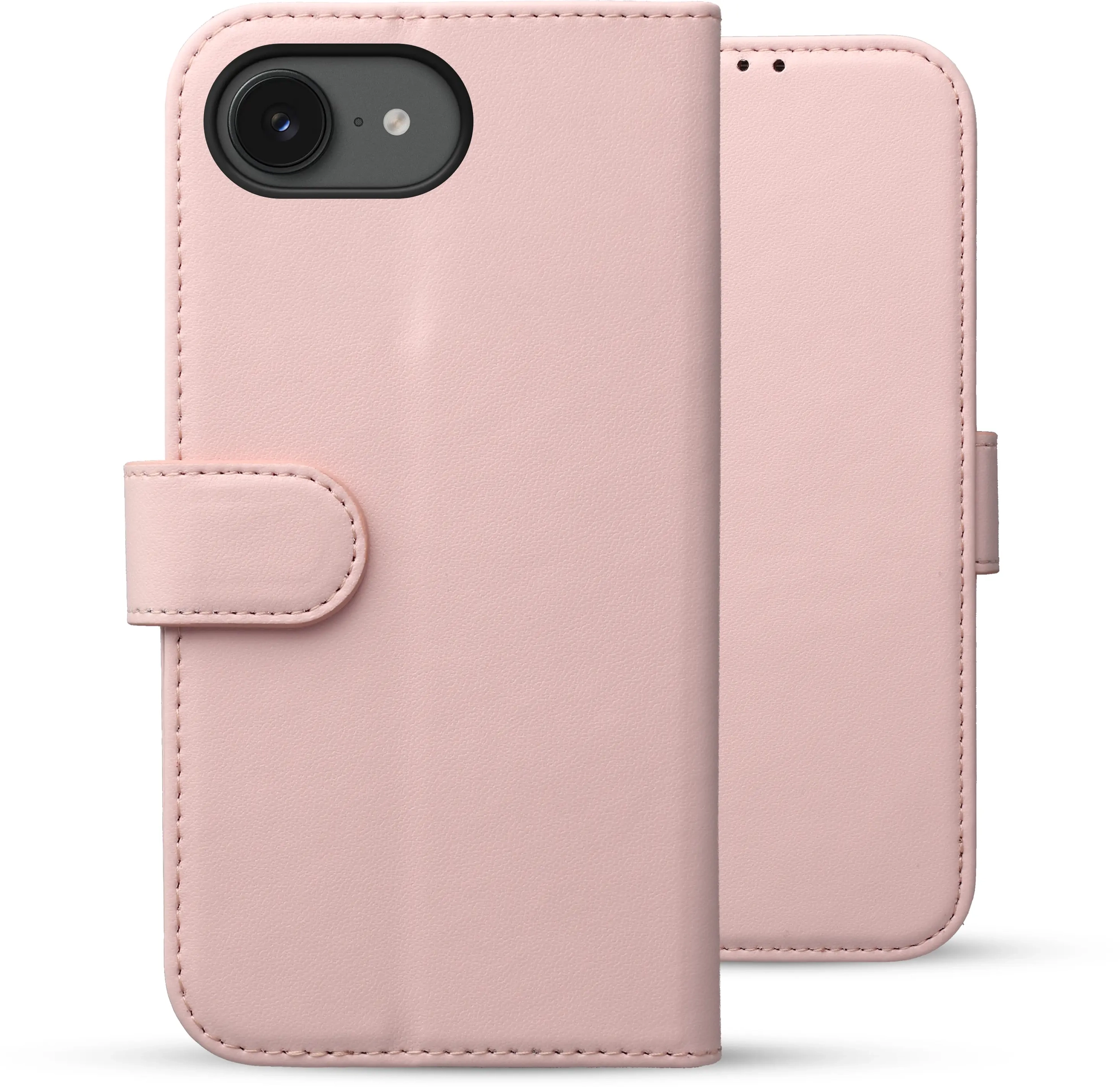 Rosso Element Modern Apple iPhone 17e / 16e Hoesje Book Case Wallet Roze afbeelding 2