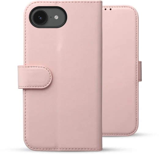 Rosso Element Modern Apple iPhone 17e / 16e Hoesje Book Case Wallet Roze afbeelding 2