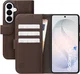 Rosso Element Modern Samsung Galaxy S26 Hoesje Book Case Wallet Bruin