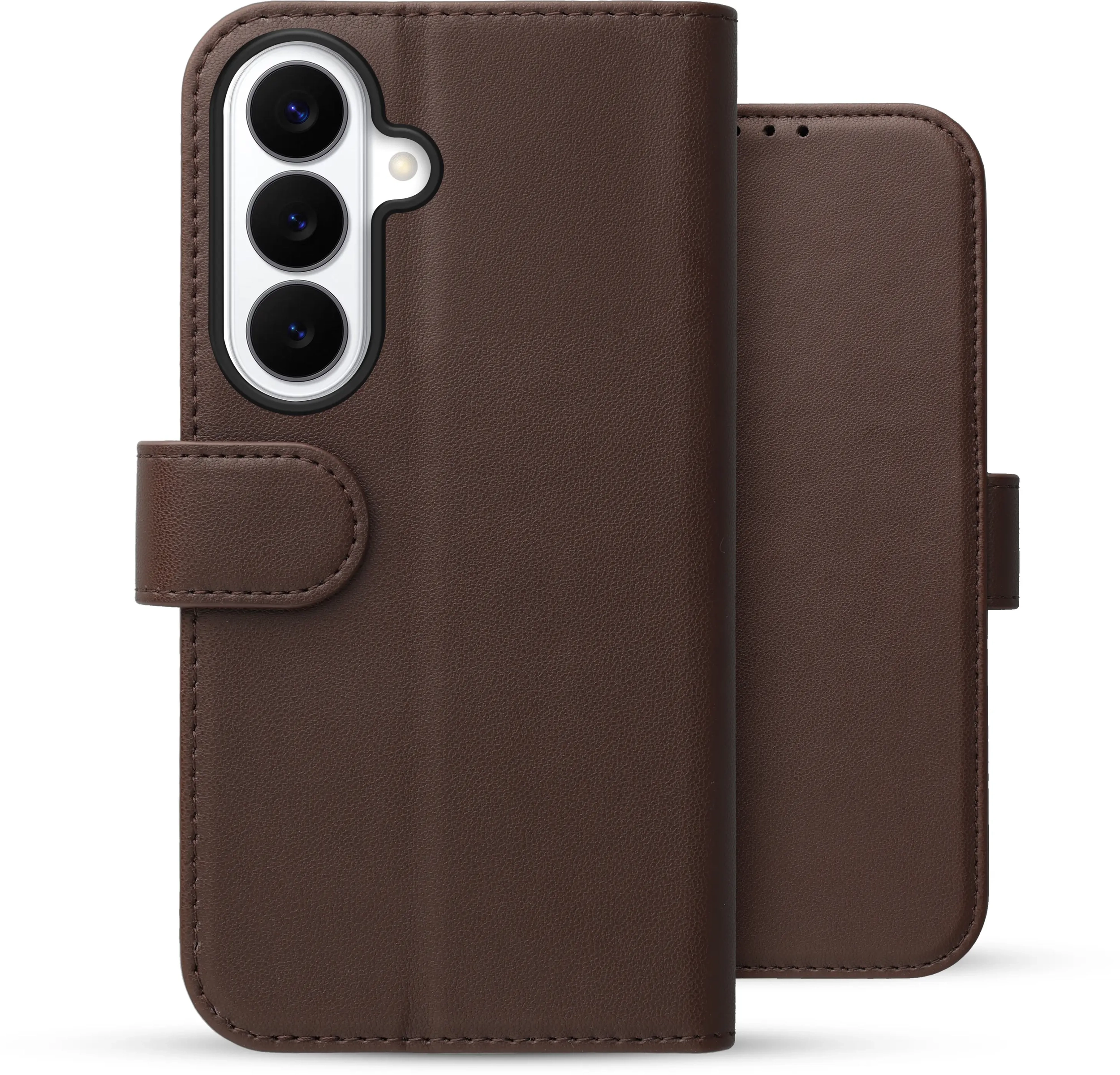Rosso Element Modern Samsung Galaxy S26 Hoesje Book Case Wallet Bruin afbeelding 2