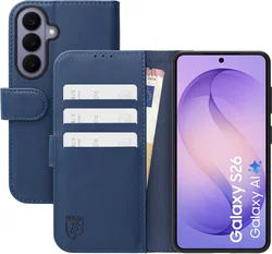 Rosso Element Modern Samsung Galaxy S26 Hoesje Book Case Wallet Blauw afbeelding