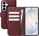 Rosso Element Modern Samsung Galaxy S26 Hoesje Book Case Wallet Burgundy
