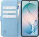 Rosso Element Modern Samsung Galaxy S26 Hoesje Book Case Wallet Licht Blauw afbeelding 3