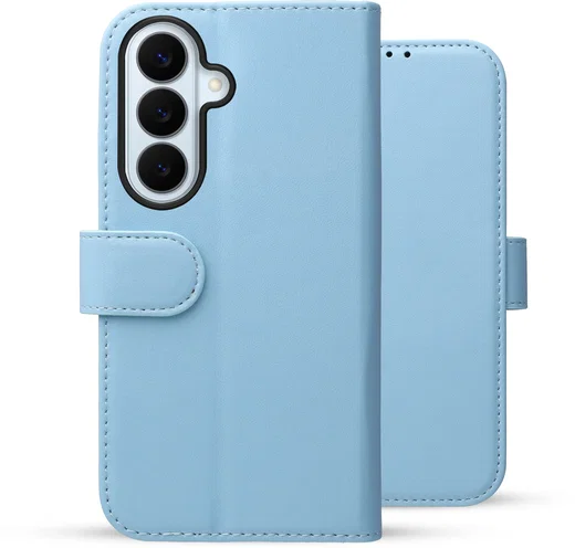 Rosso Element Modern Samsung Galaxy S26 Hoesje Book Case Wallet Licht Blauw afbeelding 2