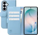 Rosso Element Modern Samsung Galaxy S26 Hoesje Book Case Wallet Licht Blauw
