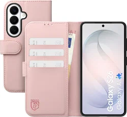 Rosso Element Modern Samsung Galaxy S26 Hoesje Book Case Wallet Roze afbeelding