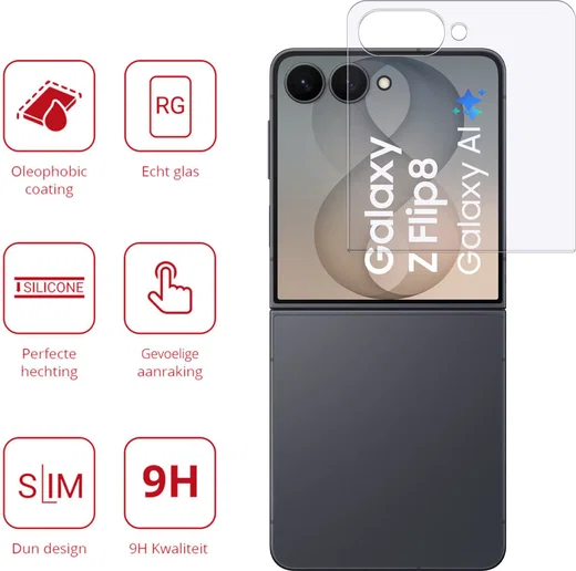 Rosso Samsung Galaxy Z Flip 8 9H Tempered Glass Screen Protector afbeelding 2