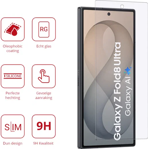 Rosso Samsung Galaxy Z Fold 8 Ultra 9H Tempered Glass Screen Protector afbeelding 2