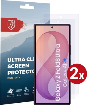 Rosso Samsung Z Fold 8 Ultra Screen Protector Case Friendly Folie Duo Pack
