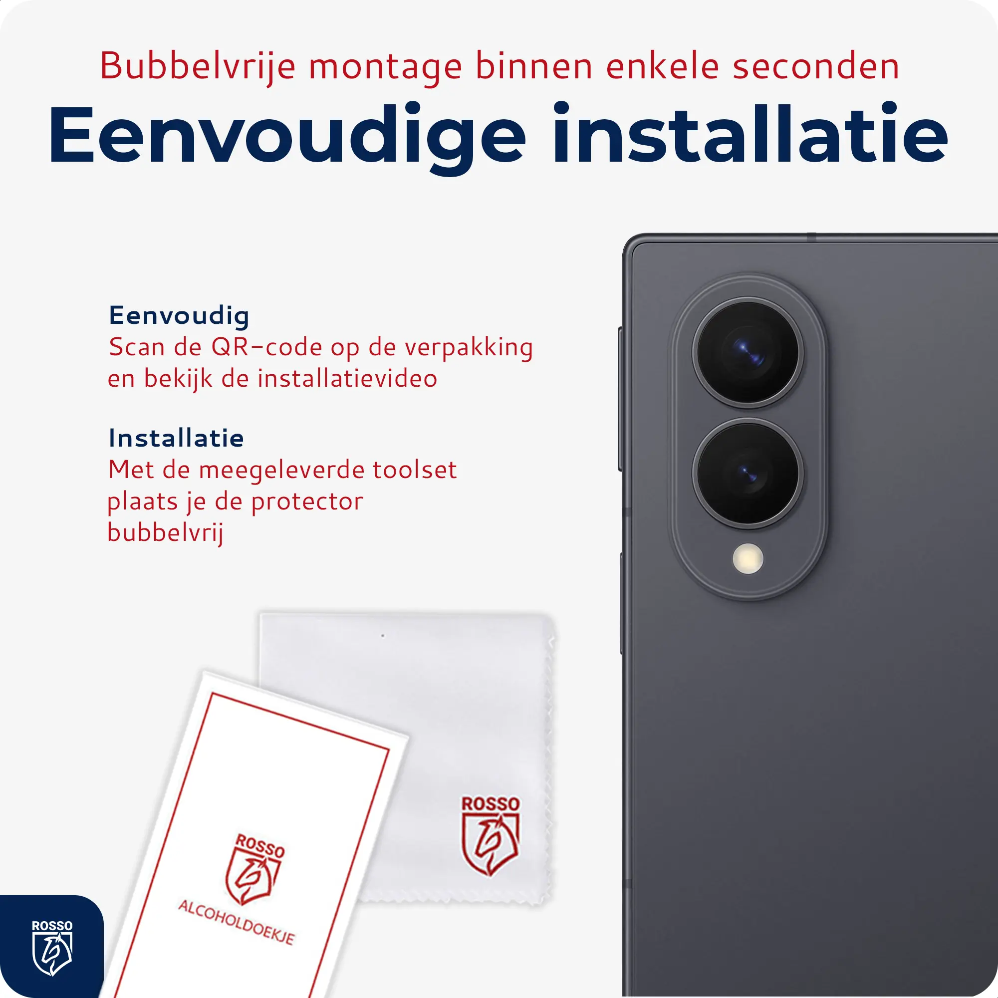 Rosso Samsung Galaxy Z Fold 8 Camera Lens Protector Transparant afbeelding 5