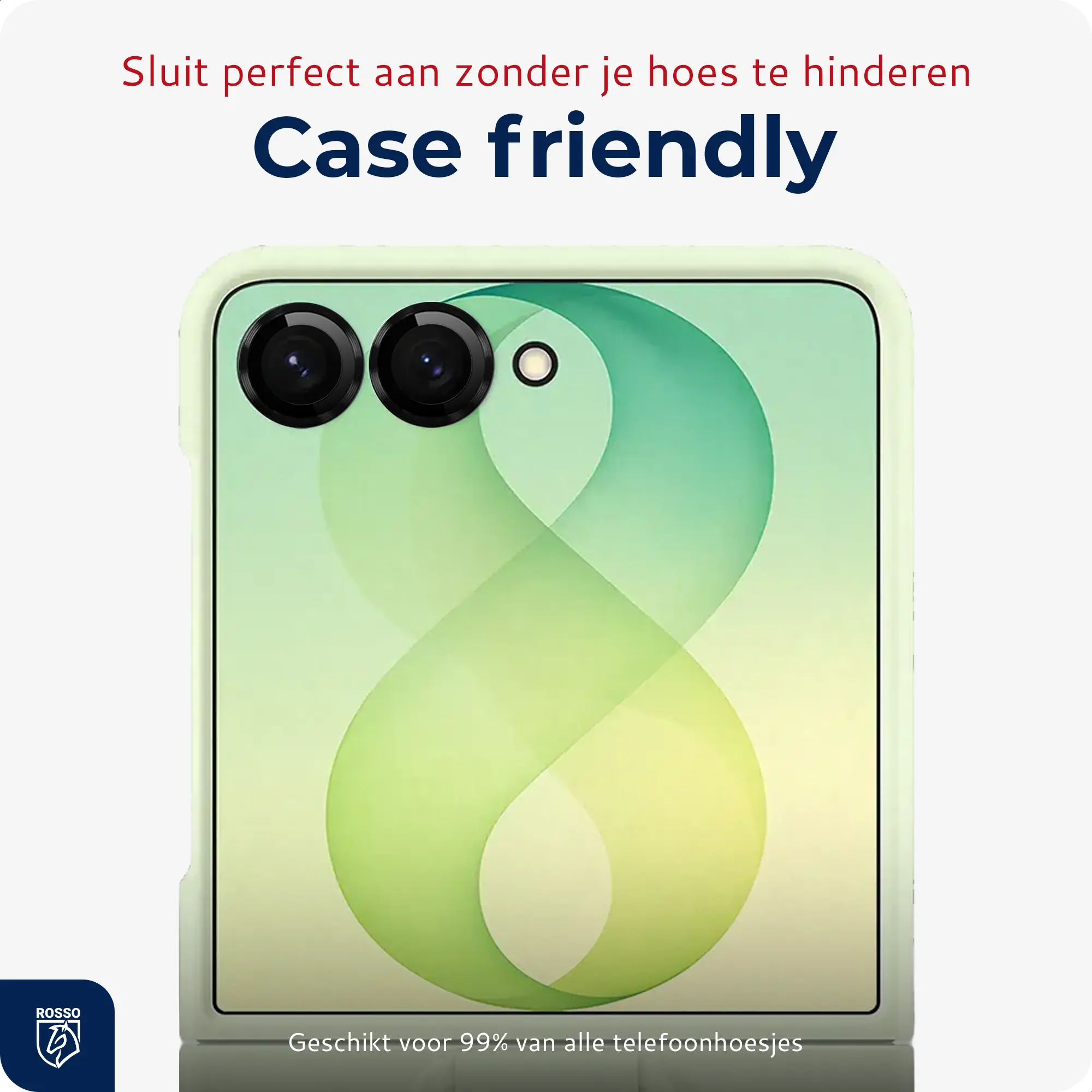Rosso Samsung Galaxy Z Flip 8 Camera Frame Protector Zwart afbeelding 4