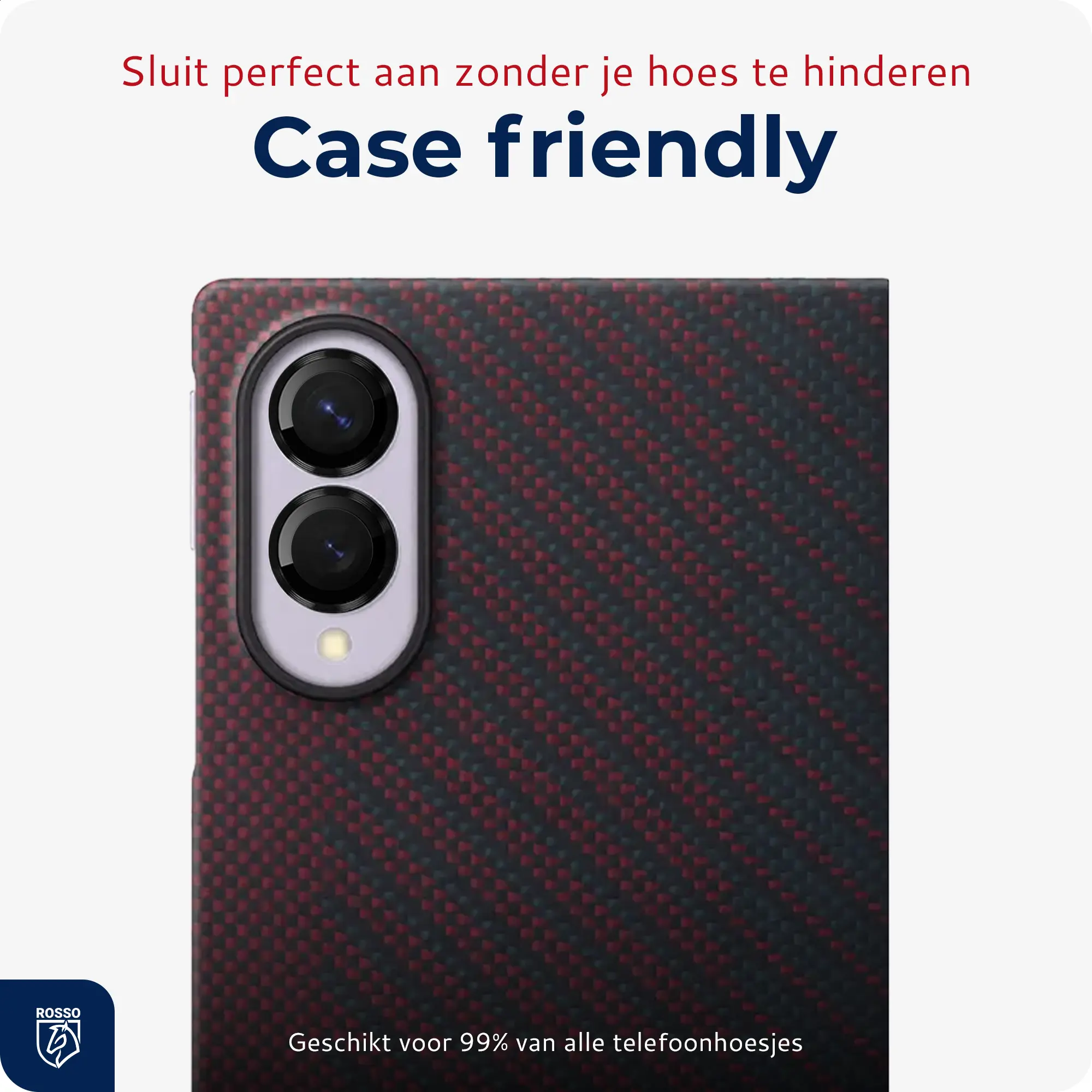 Rosso Samsung Galaxy Z Fold 8 Camera Frame Protector Zwart afbeelding 5