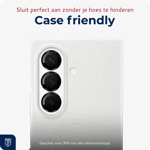 Rosso Samsung Galaxy Z Fold 8 Ultra Camera Frame Protector Zwart afbeelding 6