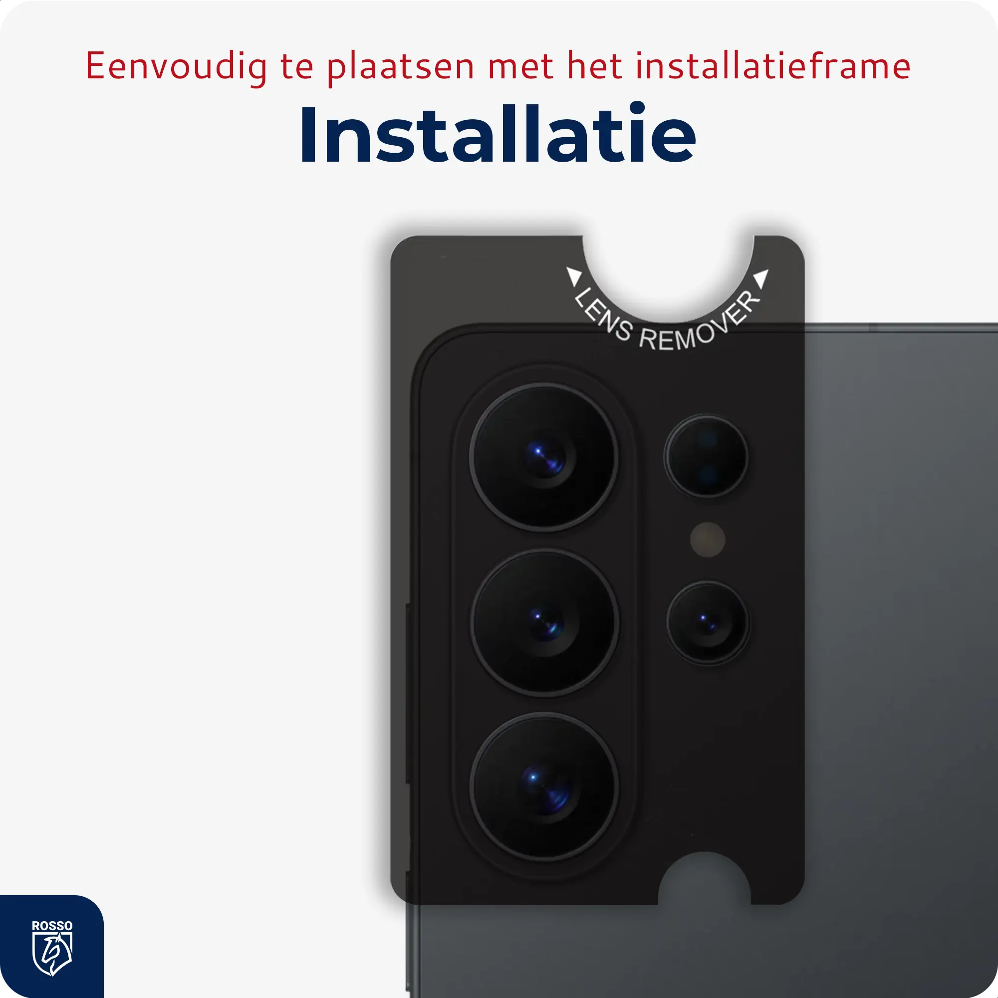 Rosso Samsung Galaxy Z Fold 8 Ultra Camera Frame Protector Zwart afbeelding 5