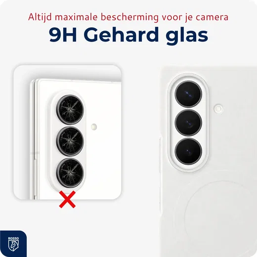 Rosso Samsung Galaxy Z Fold 8 Ultra Camera Frame Protector Zwart afbeelding 4