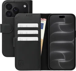 Rosso Element Modern Apple iPhone 18 Pro / 17 Pro Hoesje Book Case Zwart afbeelding