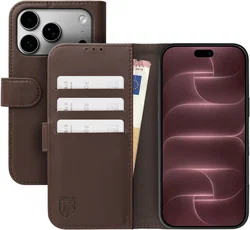 Rosso Element Modern Apple iPhone 18 Pro / 17 Pro Hoesje Book Case Bruin afbeelding