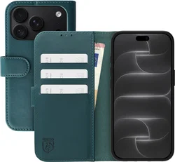 Rosso Element Modern Apple iPhone 18 Pro / 17 Pro Hoesje Book Case Groen afbeelding