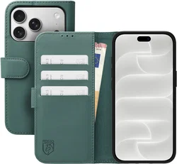 Rosso Element Modern Apple iPhone 18 Pro / 17 Pro Hoesje Book Case Licht Groen afbeelding