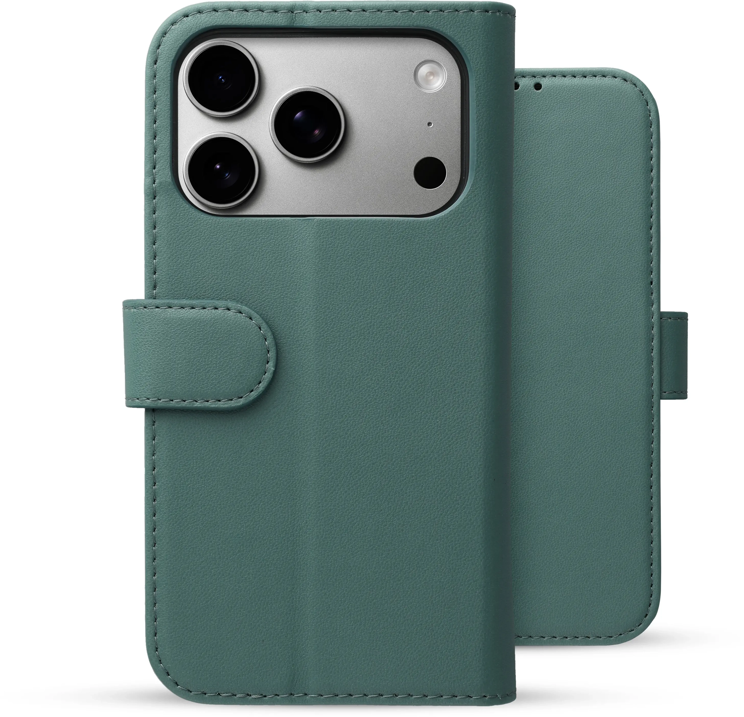 Rosso Element Modern Apple iPhone 18 Pro / 17 Pro Hoesje Book Case Licht Groen afbeelding 2