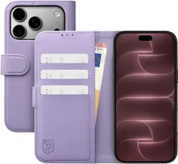 Rosso Element Modern Apple iPhone 18 Pro / 17 Pro Hoesje Book Case Paars afbeelding
