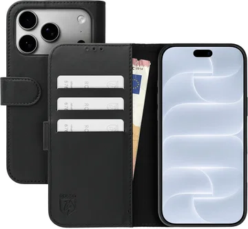 Rosso Element Modern iPhone 18 Pro Max / 17 Pro Max Hoesje Book Case Zwart