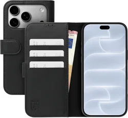 Rosso Element Modern iPhone 18 Pro Max / 17 Pro Max Hoesje Book Case Zwart afbeelding