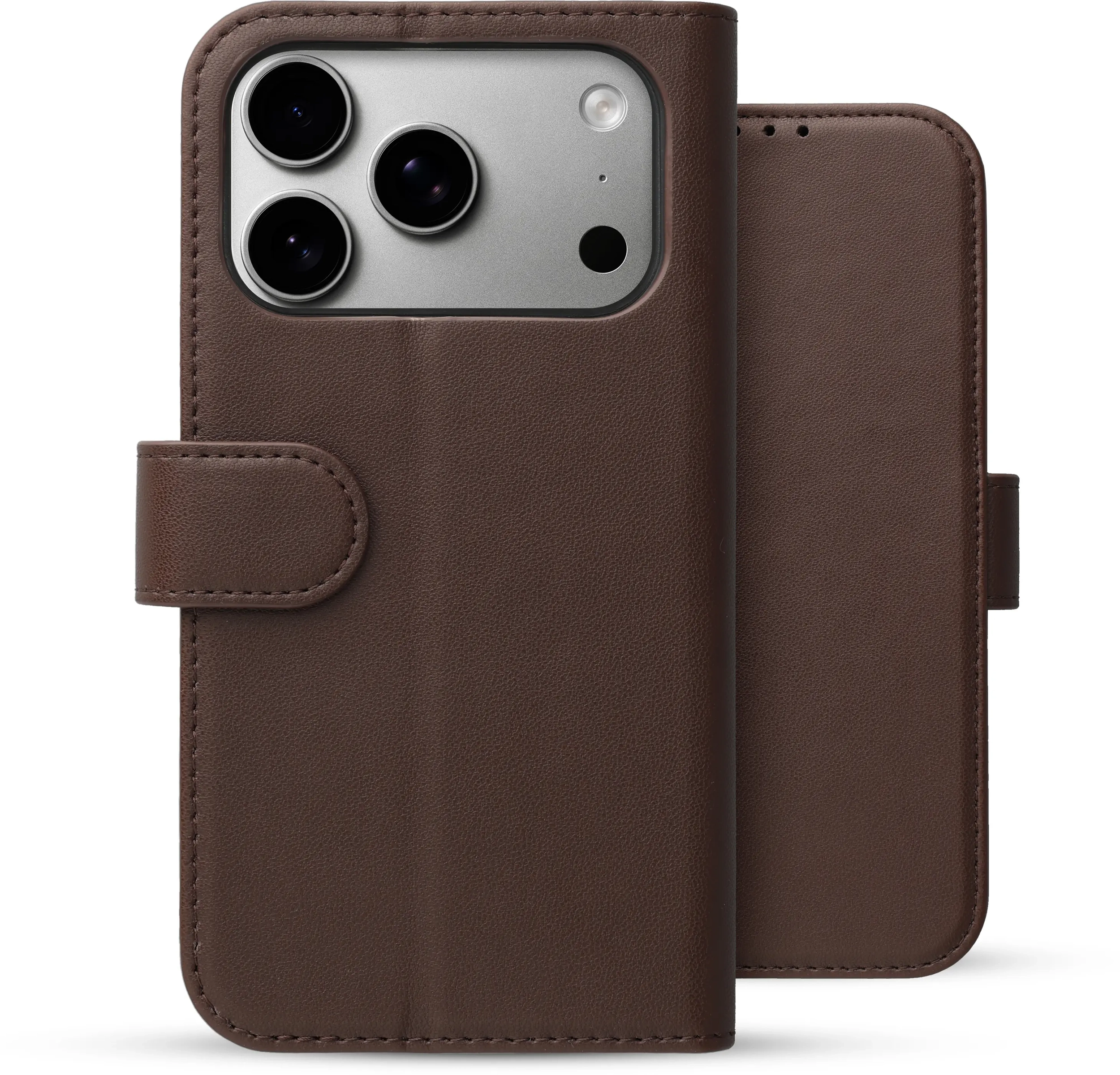 Rosso Element Modern iPhone 18 Pro Max / 17 Pro Max Hoesje Book Case Bruin afbeelding 2