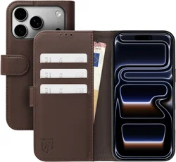 Rosso Element Modern iPhone 18 Pro Max / 17 Pro Max Hoesje Book Case Bruin afbeelding