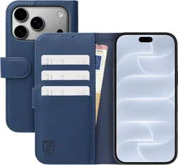 Rosso Element Modern iPhone 18 Pro Max / 17 Pro Max Hoesje Book Case Blauw afbeelding