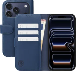 Rosso Element Modern iPhone 18 Pro Max / 17 Pro Max Hoesje Book Case Blauw afbeelding