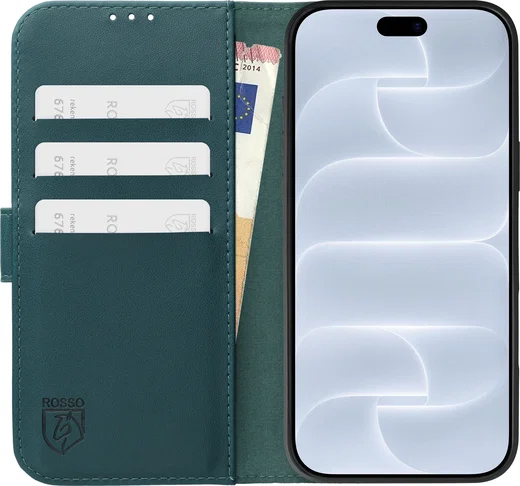 Rosso Element Modern iPhone 18 Pro Max / 17 Pro Max Hoesje Book Case Groen afbeelding 3