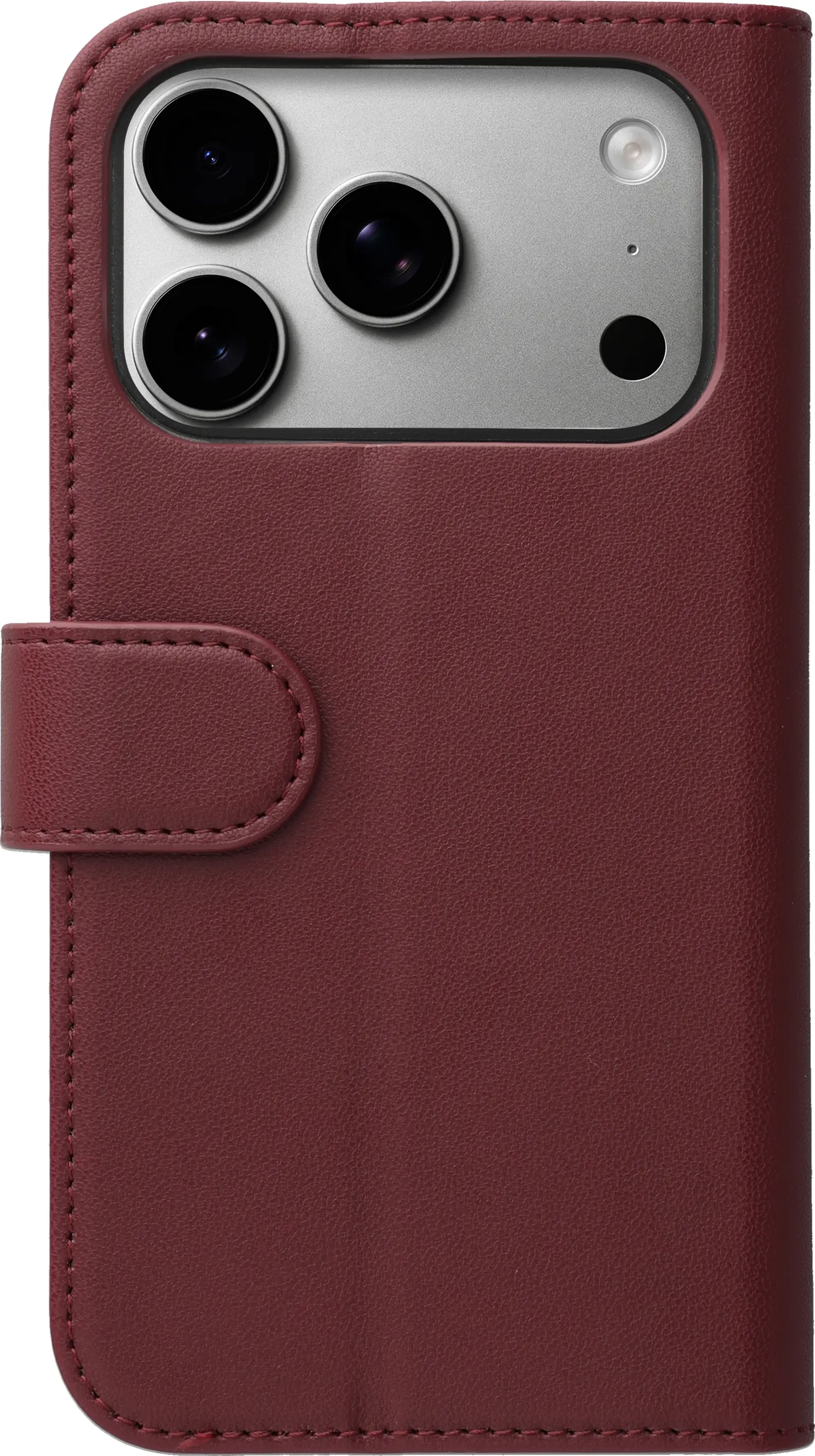 Rosso Element Modern iPhone 18 Pro Max / 17 Pro Max Hoesje Book Case Burgundy afbeelding 4
