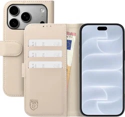Rosso Element Modern iPhone 18 Pro Max / 17 Pro Max Hoesje Book Case Beige afbeelding