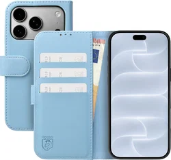 Rosso Element Modern iPhone 18 Pro Max / 17 Pro Max Hoesje Book Case Licht Blauw afbeelding