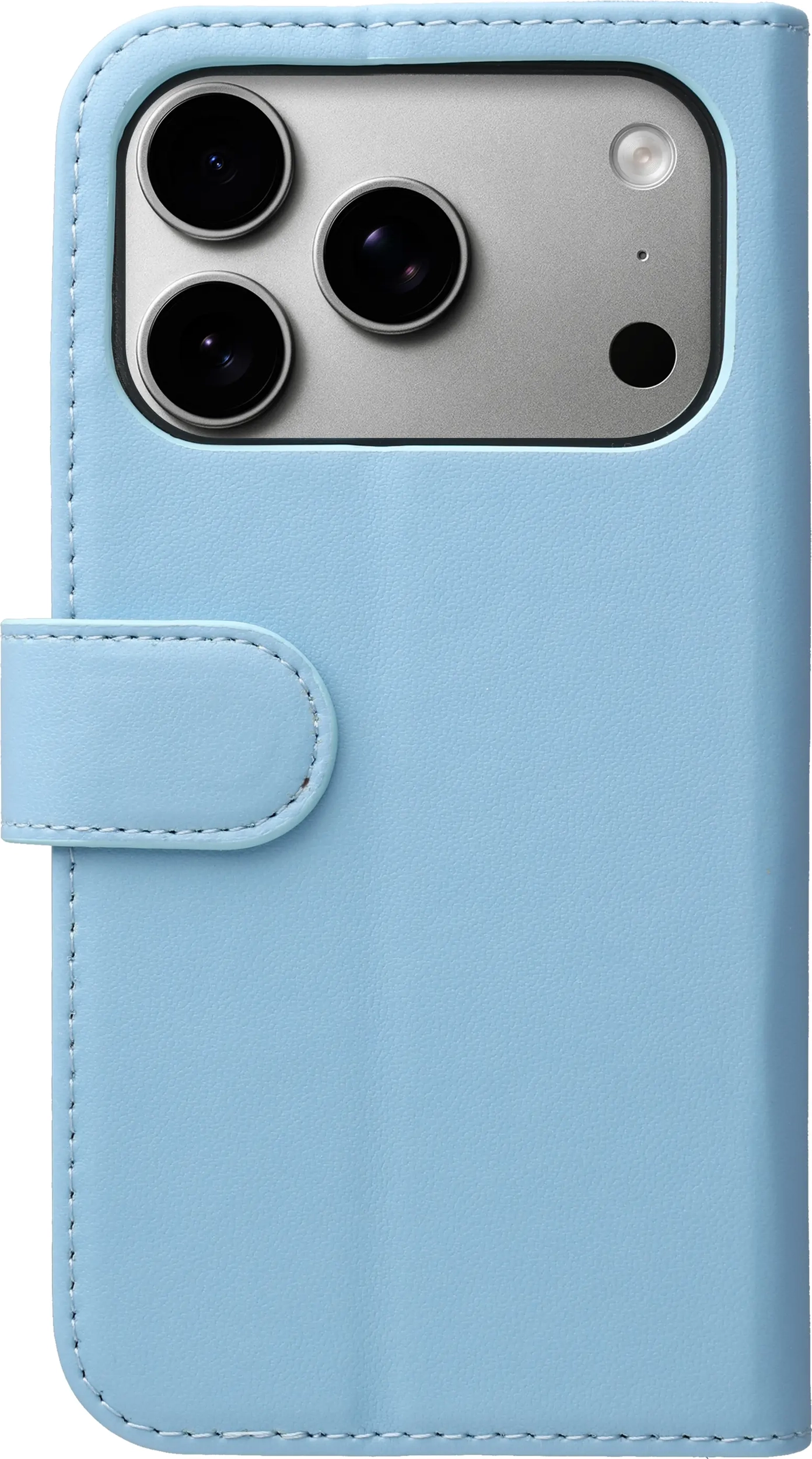 Rosso Element Modern iPhone 18 Pro Max / 17 Pro Max Hoesje Book Case Licht Blauw afbeelding 4